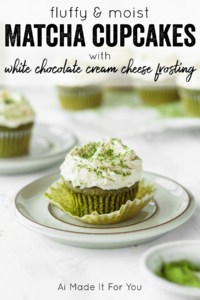 Fluffy and moist matcha cupcakes are the perfect green dessert for St. Patrick's Day