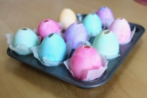Eggshell cupcakes for Easter