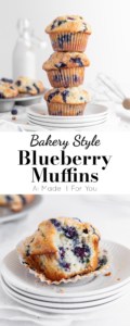 Bakery style blueberry muffins