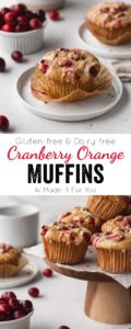 Gluten free cranberry muffins