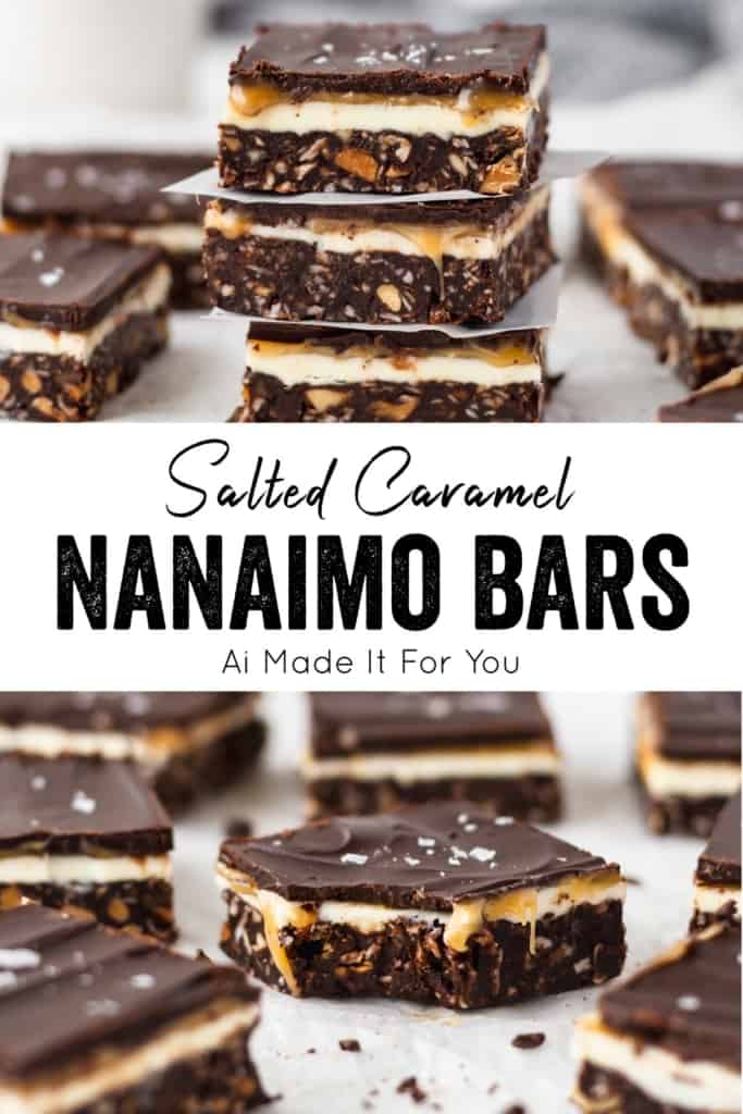 Salted caramel Nanaimo Bars