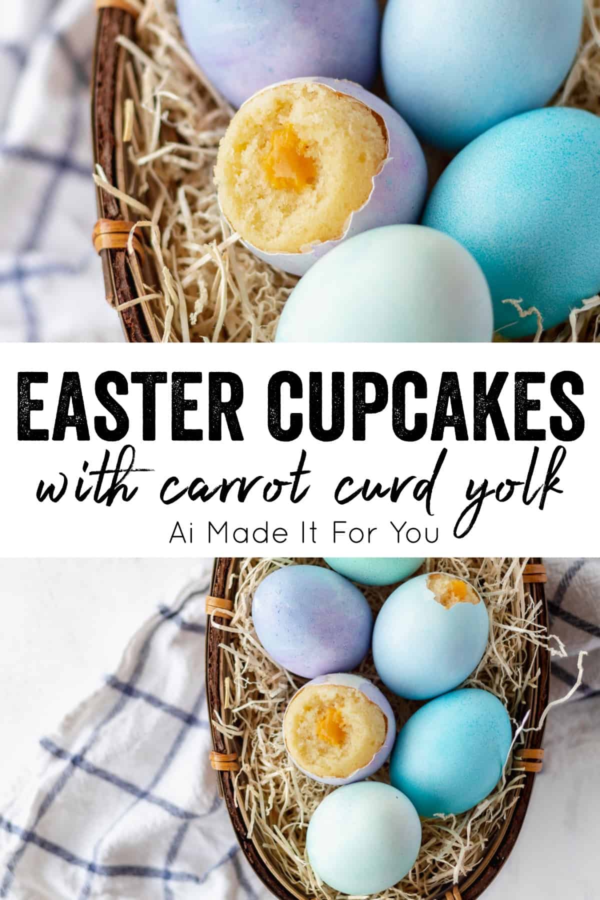 Easter's Sweet Secret: Cupcakes Baked in Eggshells 10 Vanilla cupcakes baked in eggshells with carrot curd