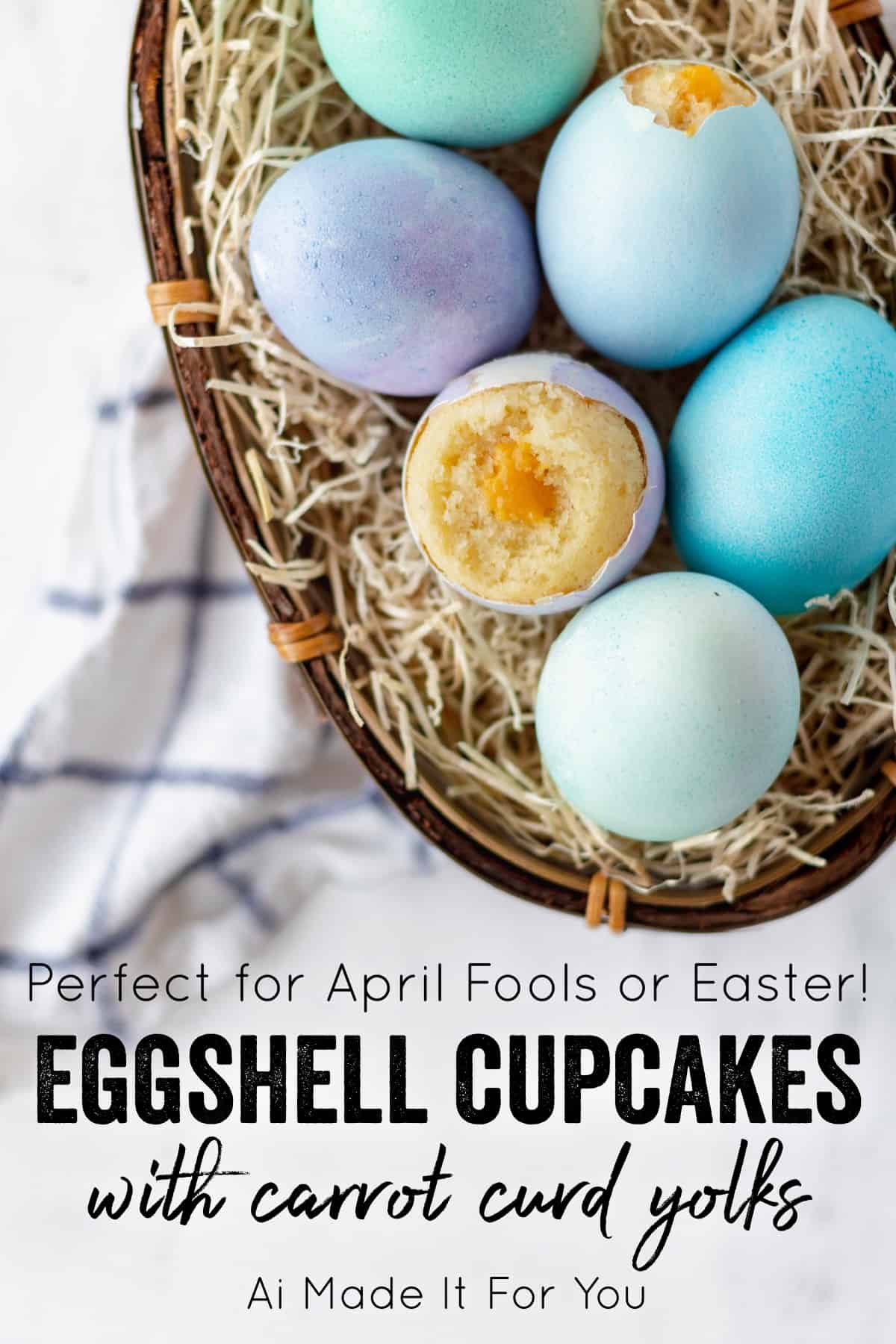 Easter's Sweet Secret: Cupcakes Baked in Eggshells 9 Vanilla cupcakes baked in eggshells with carrot curd