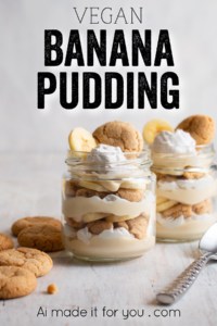 This vegan banana pudding is unbelievably quick and easy! Using vegan coconut custard, this no bake banana pudding recipe is the best! #bananapudding #vegan #plantbased #quick #nobake
