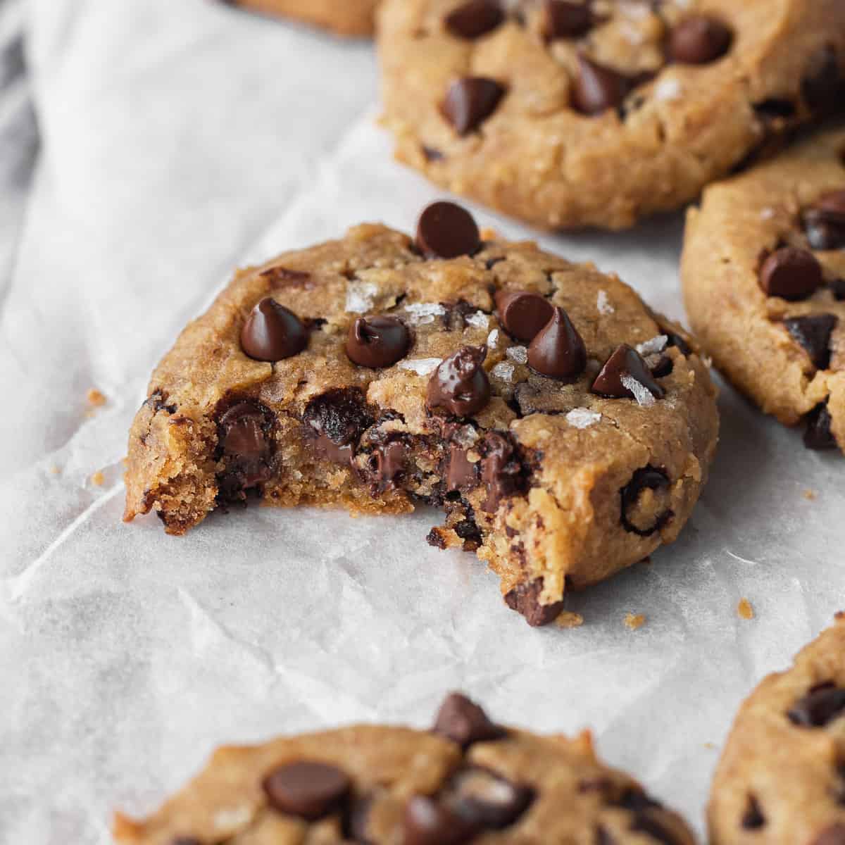 Chocolate chip chickpea cookie