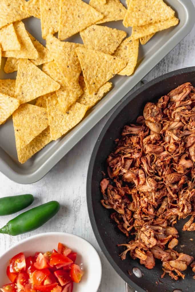 Nature's Charm jackfruit confit makes the best shredded meat substitute!