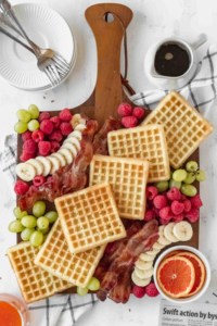 Gluten-free waffle board for two