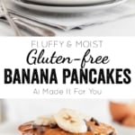 Gluten-free and dairy-free banana chocolate chip pancakes