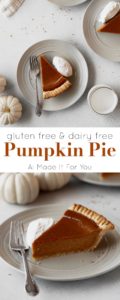 Gluten free pumpkin pie