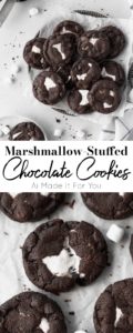 Marshmallow stuffed gluten-free chocolate cookies