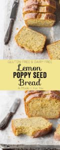 Gluten-free lemon poppy seed bread slices