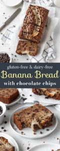 Gluten-free chocolate chip banana bread sliced