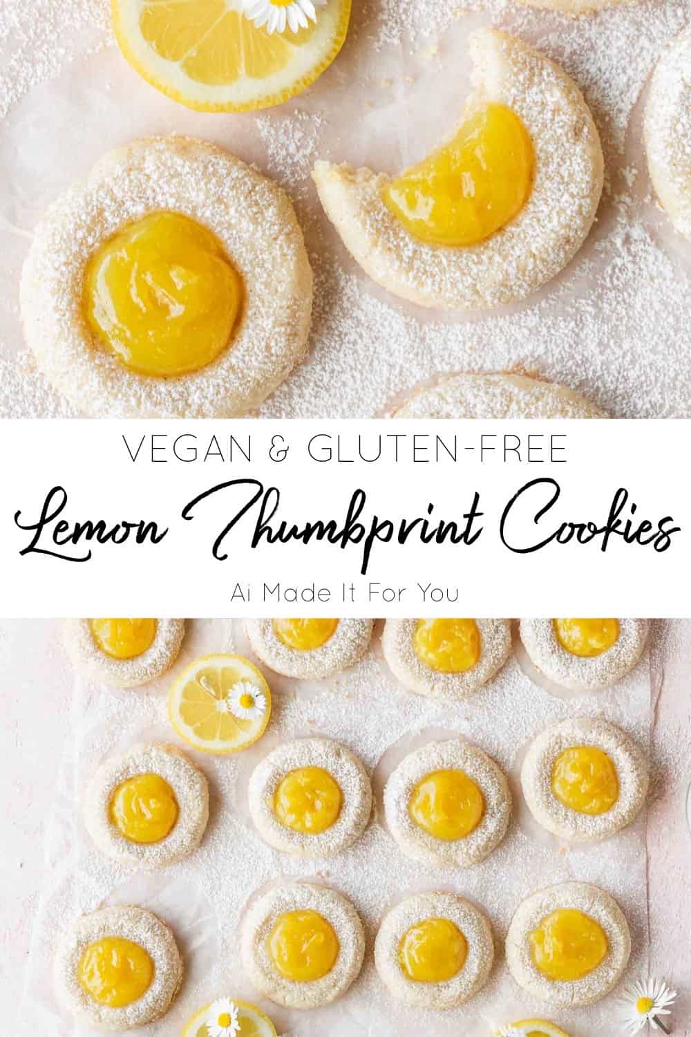 Lemon thumbprint cookies