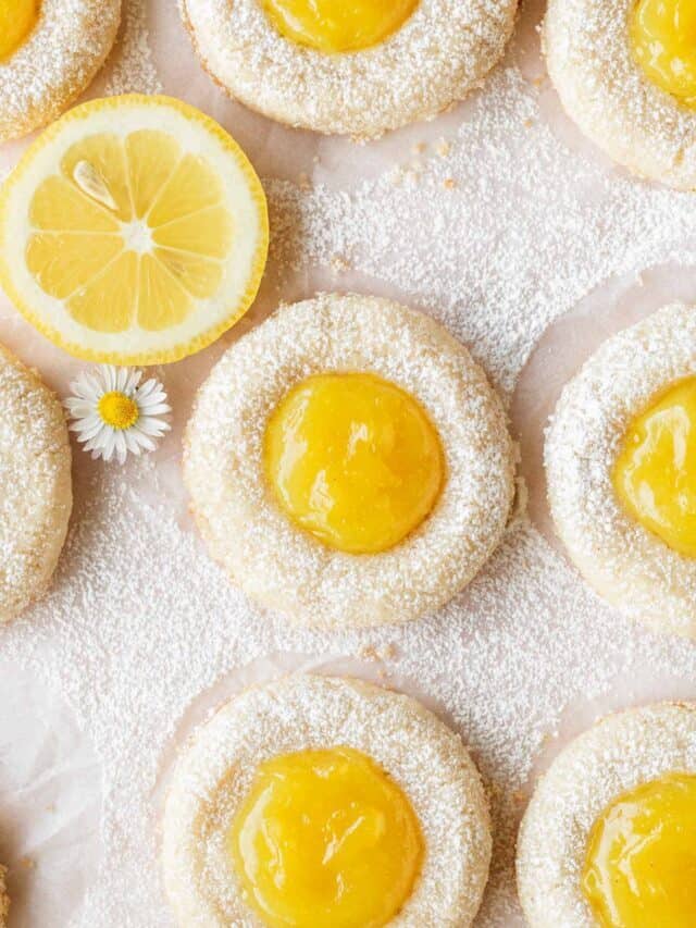 Vegan Lemon Thumbprint Cookies