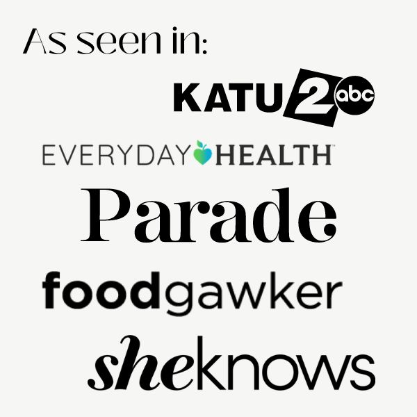 As seen in Everyday Health, Parade, Foodgawker, She Knows, and Afternoon Live.