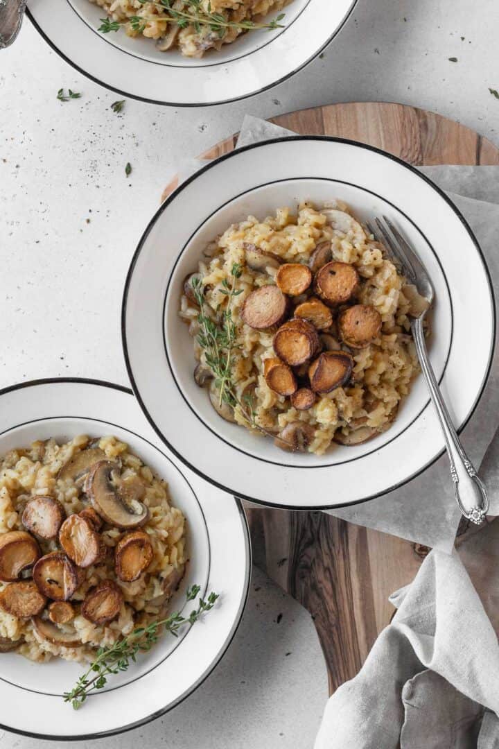 Vegan Mushroom Risotto - Ai Made It For You