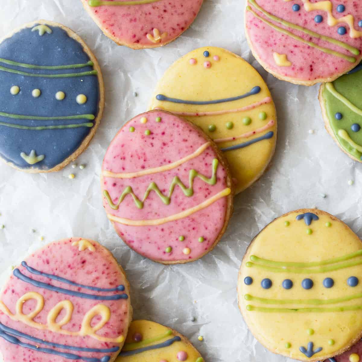 Easter Egg Sugar Cookies (Vegan & GF) - Ai Made It For You